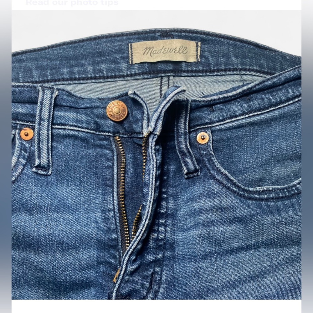 Madewell Mid-Rise Stovepipe Jeans in Dahill Wash Size 25 - Picture 4 of 5